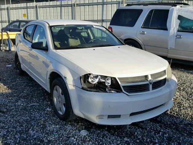 1B3LC46K28N577312 - 2008 DODGE AVENGER SE WHITE photo 1