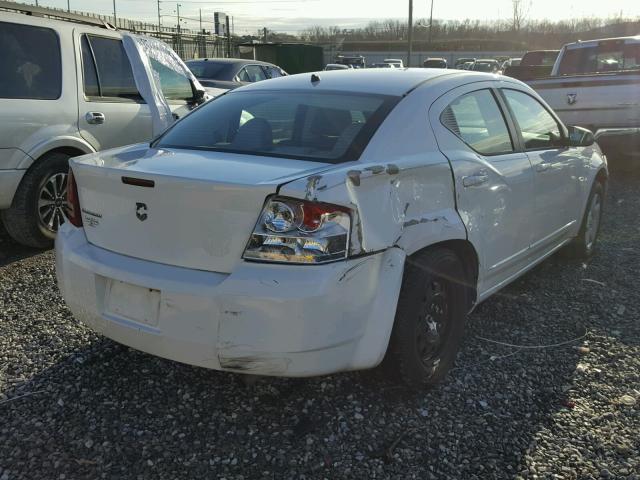 1B3LC46K28N577312 - 2008 DODGE AVENGER SE WHITE photo 4