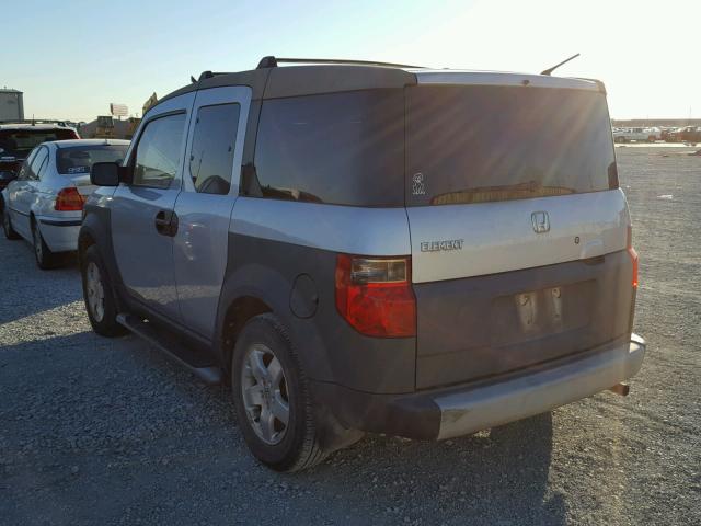 5J6YH18563L017819 - 2003 HONDA ELEMENT EX SILVER photo 3