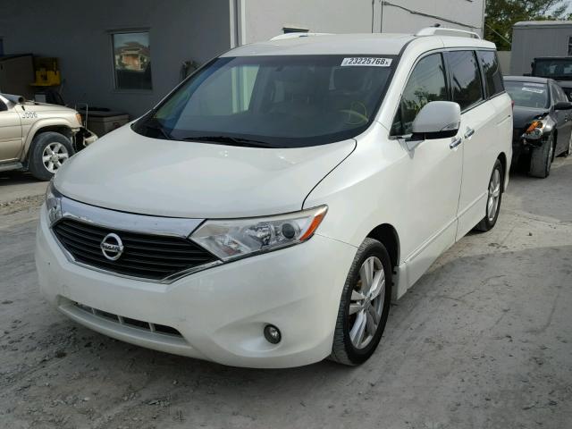 JN8AE2KP1C9049398 - 2012 NISSAN QUEST S WHITE photo 2