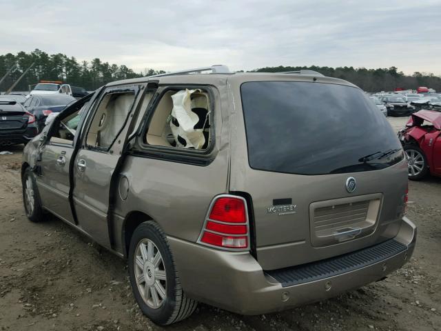 2MRDA22246BJ01619 - 2006 MERCURY MONTEREY L BEIGE photo 3