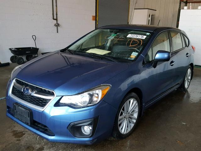 JF1GPAH68E8259360 - 2014 SUBARU IMPREZA LI BLUE photo 2