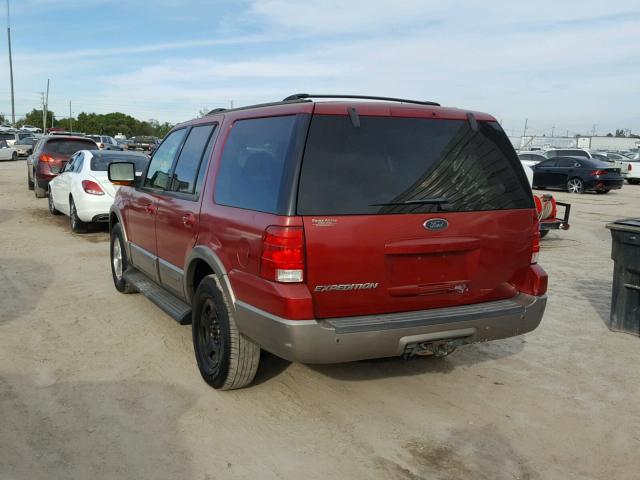 1FMEU17W93LA38576 - 2003 FORD EXPEDITION RED photo 3