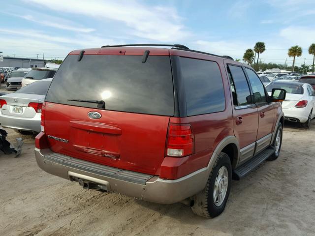 1FMEU17W93LA38576 - 2003 FORD EXPEDITION RED photo 4