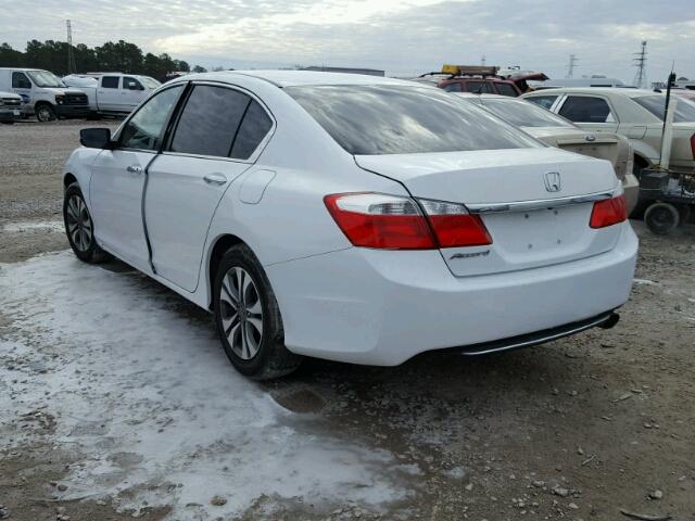 1HGCR2F39FA248526 - 2015 HONDA ACCORD LX WHITE photo 3