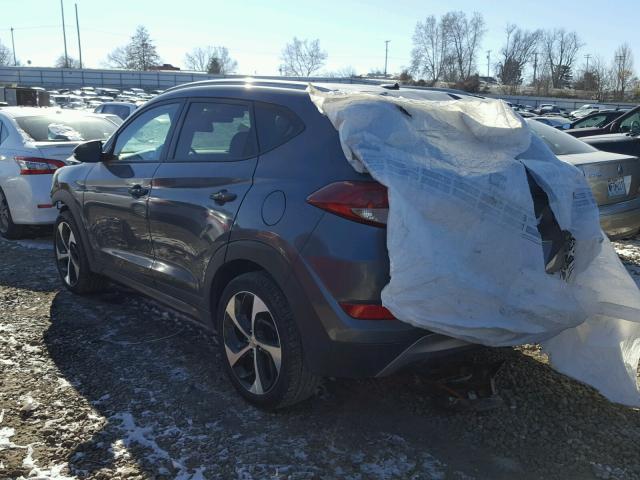 KM8J3CA26GU056097 - 2016 HYUNDAI TUCSON LIM GRAY photo 3