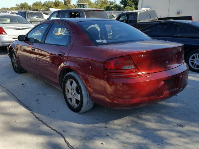 1B3EL46X93N592676 - 2003 DODGE STRATUS SE RED photo 3