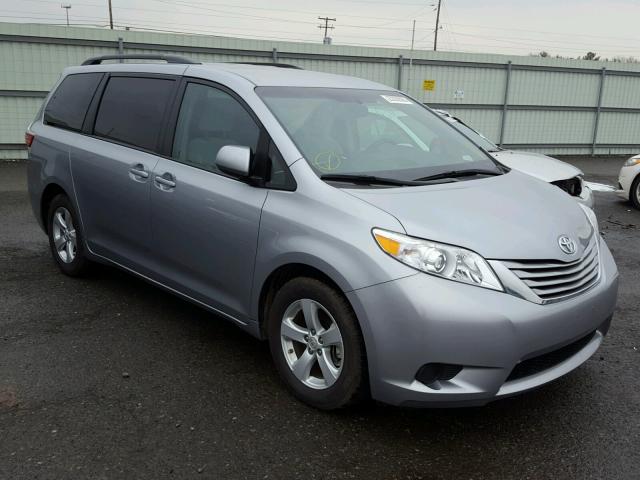 5TDKZ3DCXHS808076 - 2017 TOYOTA SIENNA LE SILVER photo 1