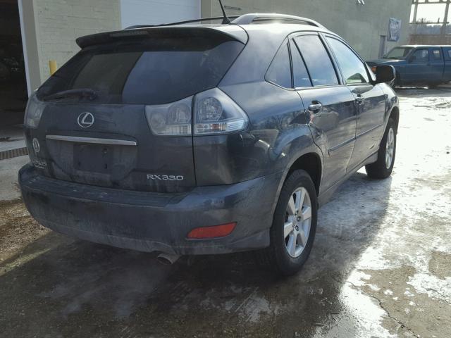 JTJHA31UX40020746 - 2004 LEXUS RX 330 GRAY photo 4