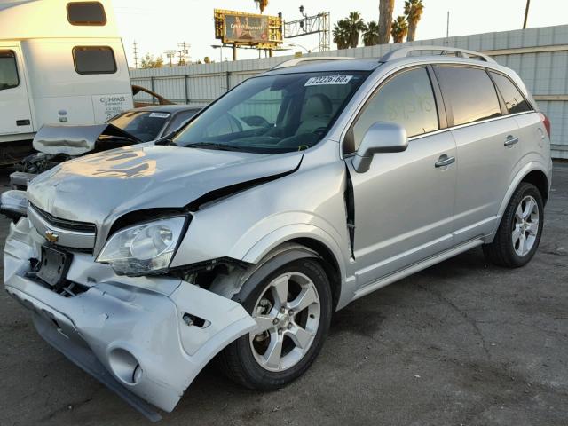 3GNAL4EK3ES672364 - 2014 CHEVROLET CAPTIVA LT SILVER photo 2