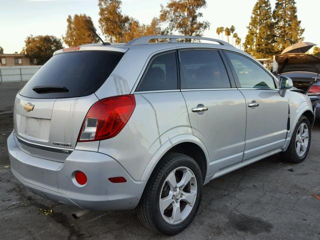 3GNAL4EK3ES672364 - 2014 CHEVROLET CAPTIVA LT SILVER photo 4