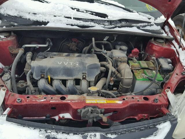 JTDBT123540324998 - 2004 TOYOTA ECHO RED photo 7