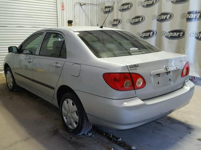 2T1BR32E87C715438 - 2007 TOYOTA COROLLA CE SILVER photo 3