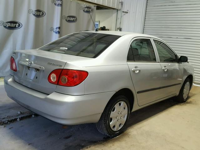 2T1BR32E87C715438 - 2007 TOYOTA COROLLA CE SILVER photo 4