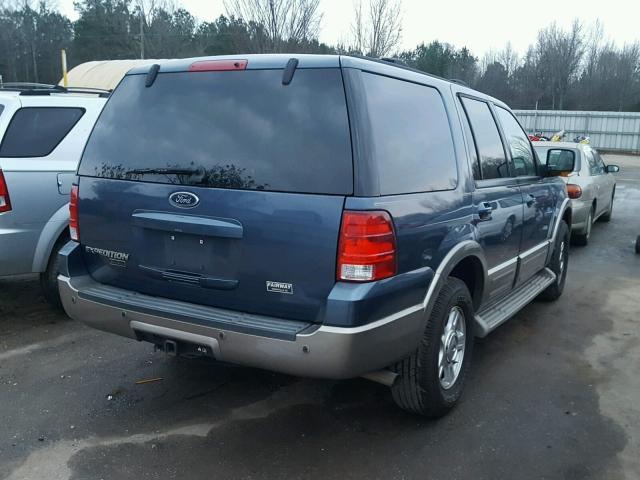 1FMPU17L34LA45037 - 2004 FORD EXPEDITION BLUE photo 4