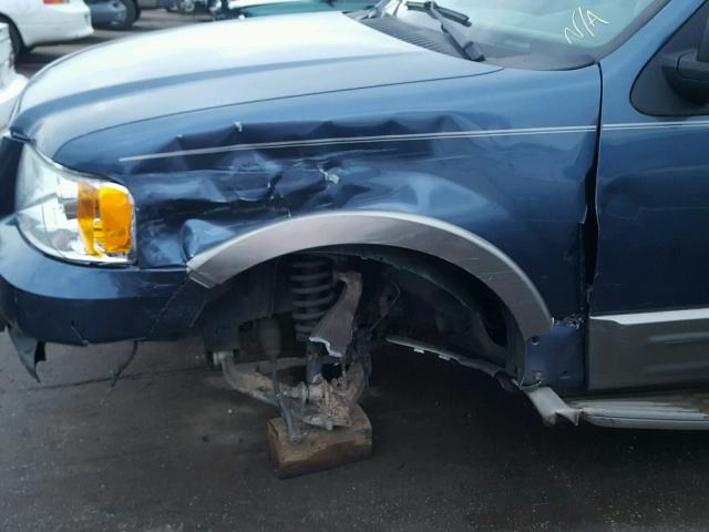 1FMPU17L34LA45037 - 2004 FORD EXPEDITION BLUE photo 9