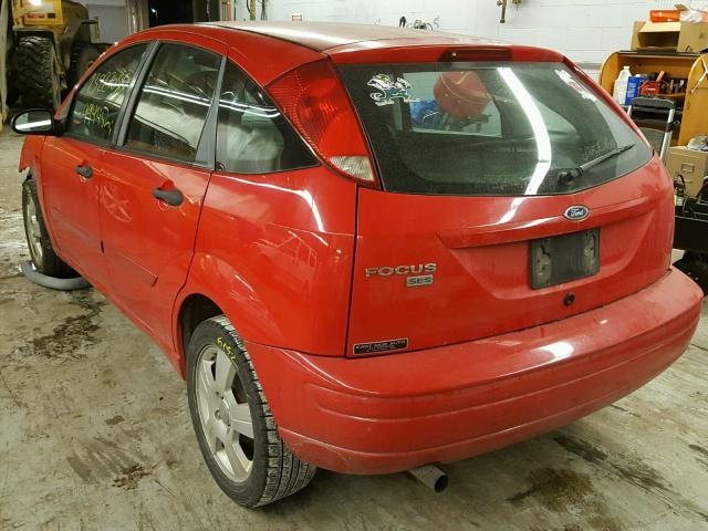 1FAHP37N77W333097 - 2007 FORD FOCUS ZX5 RED photo 3