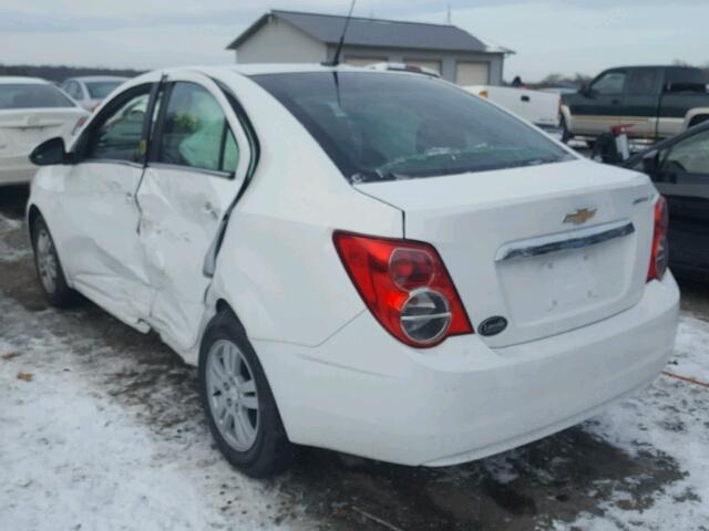 1G1JC5SH1E4234586 - 2014 CHEVROLET SONIC LT WHITE photo 3