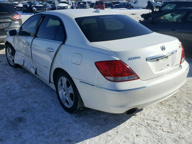 JH4KB16545C019621 - 2005 ACURA RL WHITE photo 3