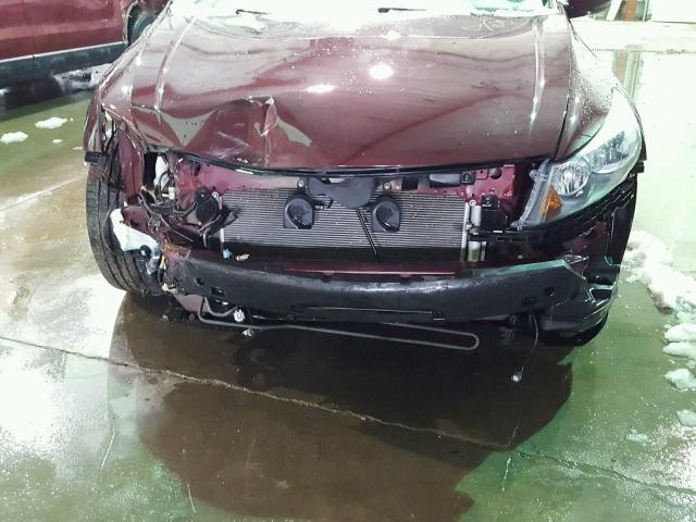 1HGCP36828A055189 - 2008 HONDA ACCORD EXL MAROON photo 9