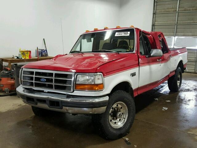 1FTHW26F6VEA22488 - 1997 FORD F250 RED photo 2