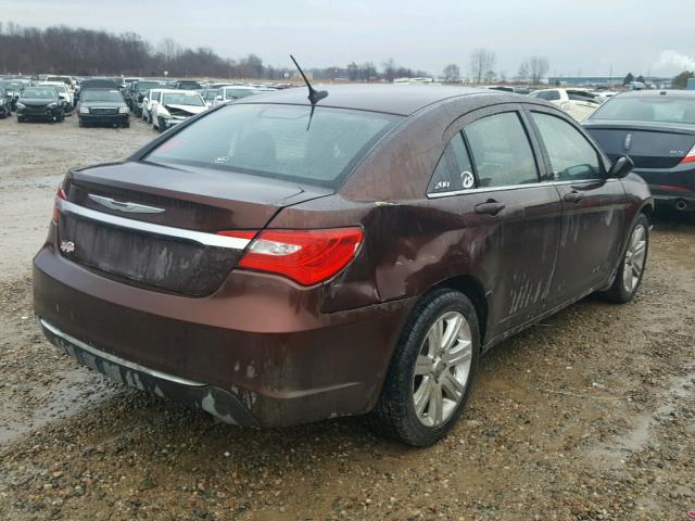 1C3CCBAB3DN698116 - 2013 CHRYSLER 200 LX BROWN photo 4