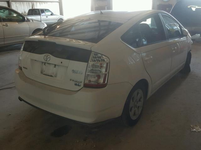 JTDKB20U197881880 - 2009 TOYOTA PRIUS WHITE photo 4