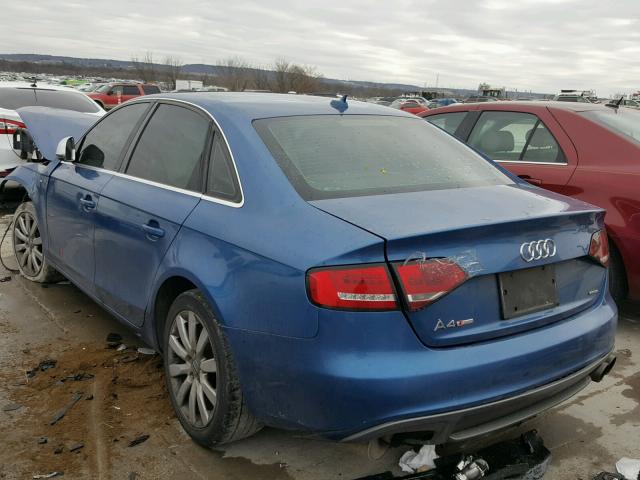 WAUSF78K09A096464 - 2009 AUDI A4 PREMIUM BLUE photo 3