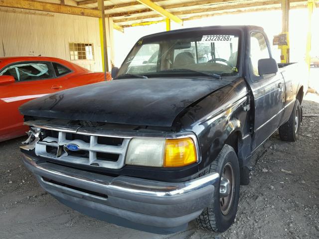 1FTCR10A6STA35015 - 1995 FORD RANGER BLACK photo 2