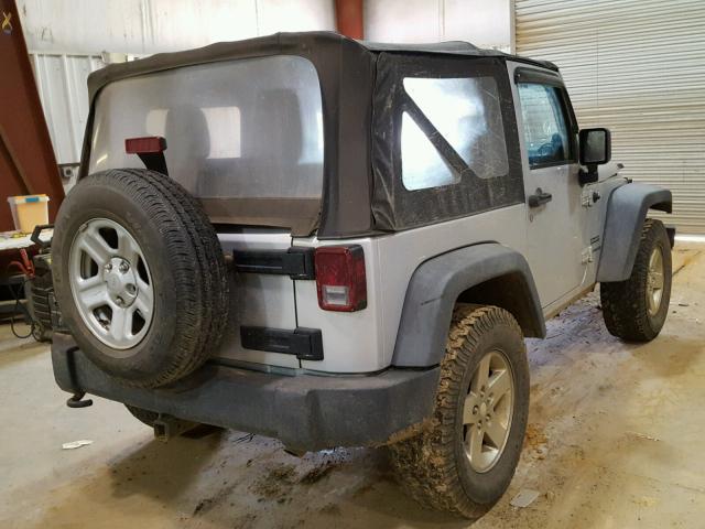 1C4AJWAG1CL107528 - 2012 JEEP WRANGLER S SILVER photo 4