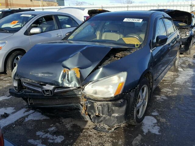 1HGCM56675A810495 - 2005 HONDA ACCORD EX GREEN photo 2