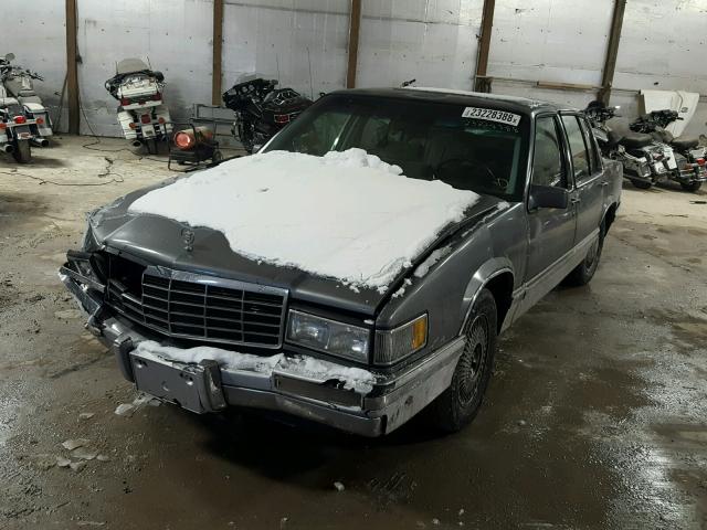 1G6CD53B8P4236218 - 1993 CADILLAC DEVILLE GRAY photo 2