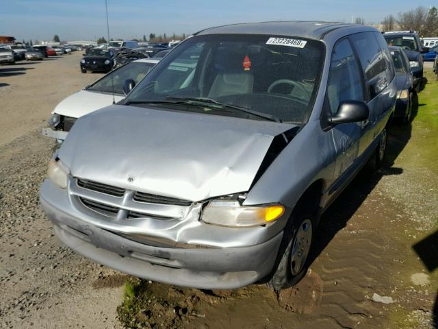 2B4FP25BXYR683853 - 2000 DODGE CARAVAN SILVER photo 2