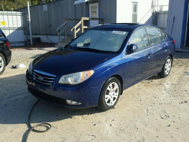 KMHDU4AD9AU055194 - 2010 HYUNDAI ELANTRA BL BLUE photo 2