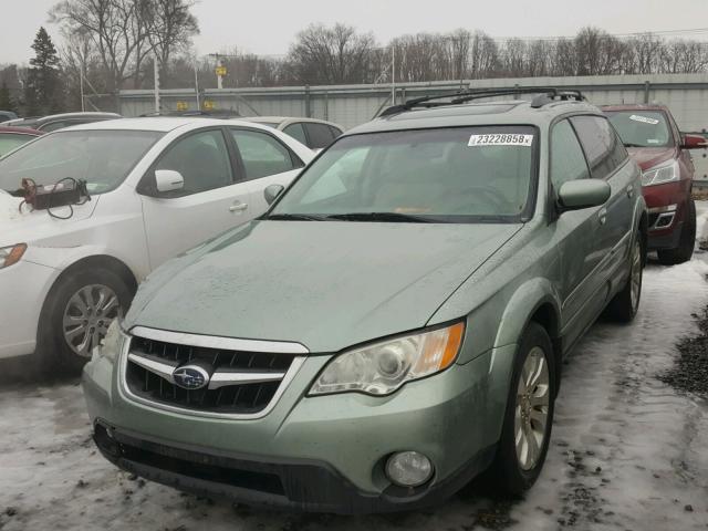 4S4BP66C797337158 - 2009 SUBARU OUTBACK 2. GREEN photo 2