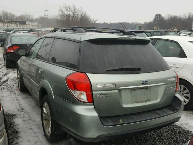 4S4BP66C797337158 - 2009 SUBARU OUTBACK 2. GREEN photo 3