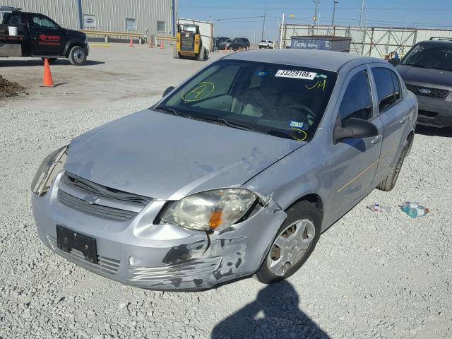 1G1AK58F187180279 - 2008 CHEVROLET COBALT LS GRAY photo 2