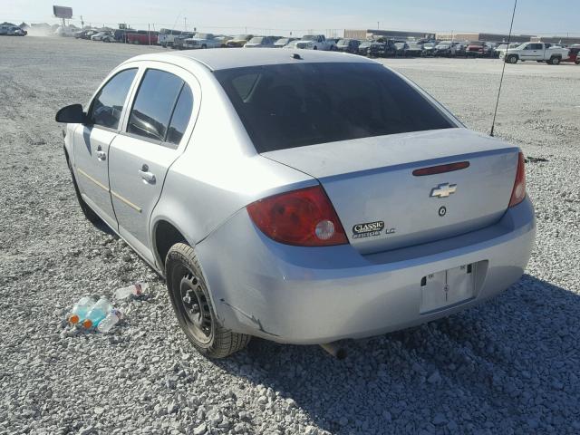 1G1AK58F187180279 - 2008 CHEVROLET COBALT LS GRAY photo 3