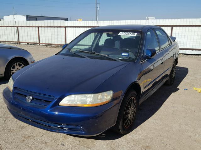 1HGCG66542A041499 - 2002 HONDA ACCORD LX BLUE photo 2