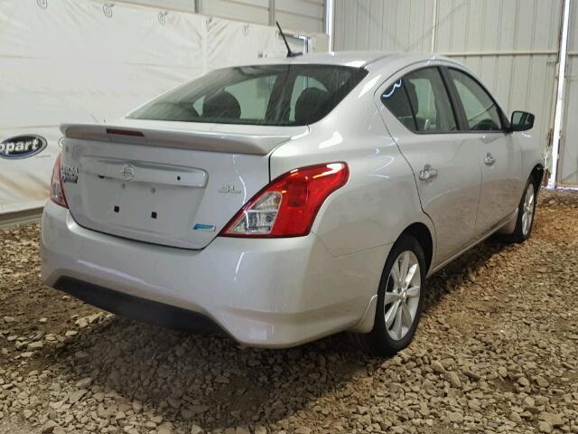 3N1CN7AP1FL929650 - 2015 NISSAN VERSA S SILVER photo 4