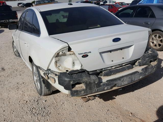 1FAHP23W79G104621 - 2009 FORD TAURUS SE WHITE photo 3