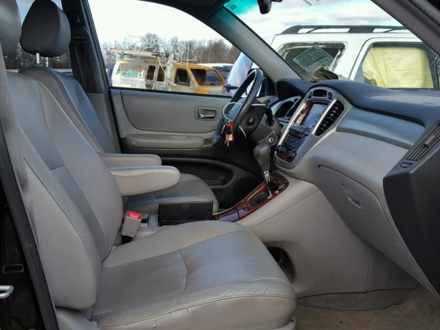 JTEEW21A960005953 - 2006 TOYOTA HIGHLANDER BLACK photo 5