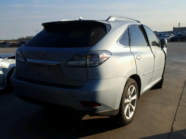 2T2ZK1BA7AC026367 - 2010 LEXUS RX 350 BLUE photo 4