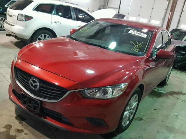 JM1GJ1U63F1176091 - 2015 MAZDA 6 SPORT RED photo 2