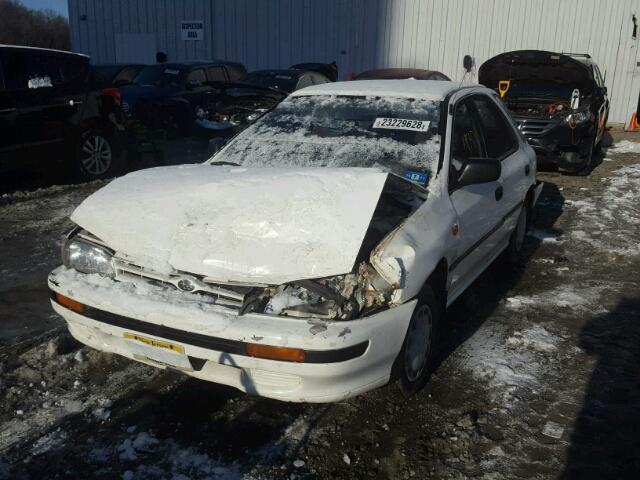 JF1GF2445PK812470 - 1993 SUBARU IMPREZA L WHITE photo 2