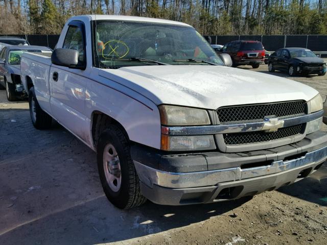 1GCEC14X14Z277798 - 2004 CHEVROLET SILVERADO WHITE photo 1