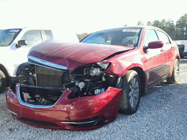 1C3CCBBG6EN235673 - 2014 CHRYSLER 200 TOURIN RED photo 2