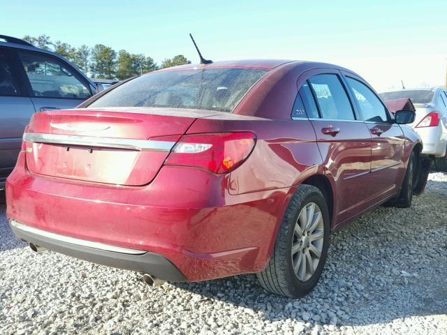 1C3CCBBG6EN235673 - 2014 CHRYSLER 200 TOURIN RED photo 4