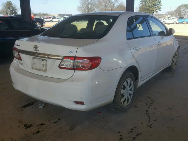 2T1BU4EE2BC653110 - 2011 TOYOTA COROLLA BA WHITE photo 4