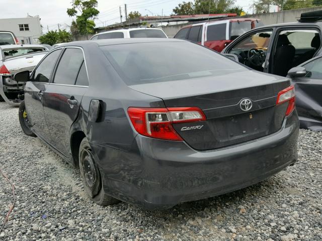 4T1BF1FK7CU602036 - 2012 TOYOTA CAMRY BASE GRAY photo 3